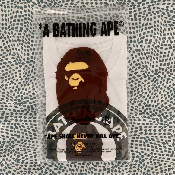 BAPE | College Tee White - Picture 4 of 9